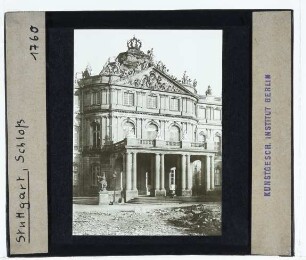 Stuttgart, Neues Schloss : Mitteltrakt, Ehrenhoffassade