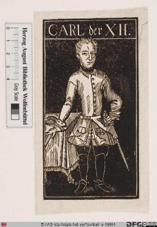 Bildnis Karl XII., König von Schweden (reg. 1697-1718)