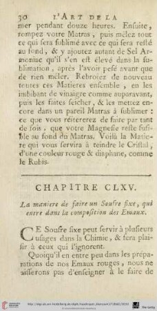 Chapitre CLXV