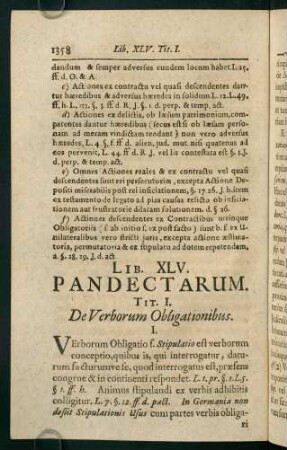 1358-1377, Lib. XLV. Pandectarum