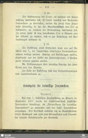 Grundgesetz für freiwillige Feuerwehren