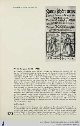 IV. Niedergang (1600-1750).
