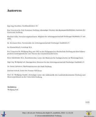 Autorenverzeichnis