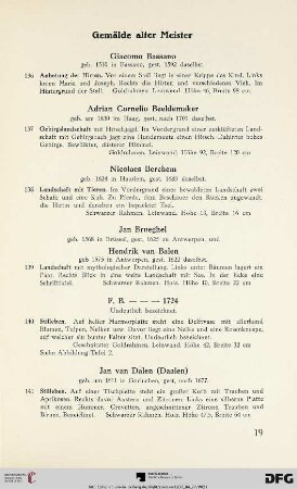Gemälde alter Meister (Nr. 136-162)