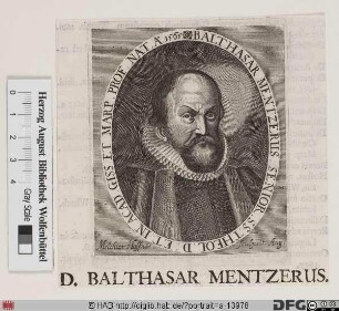 Bildnis Balthasar Mentzer d. Ä.