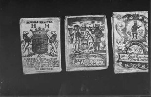 Etikett für ein Tabakpäckchen: Wappen