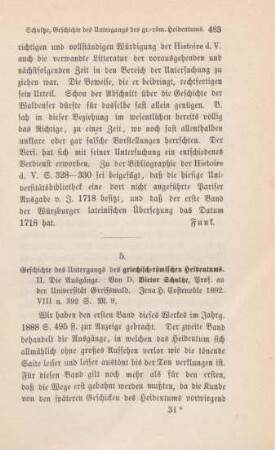 483-487 [Rezension] Schultze, Victor, Die Ausgänge