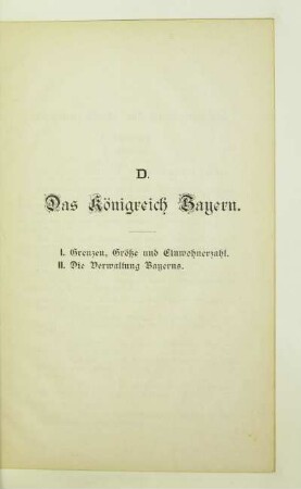 D. Das Königreich Bayern