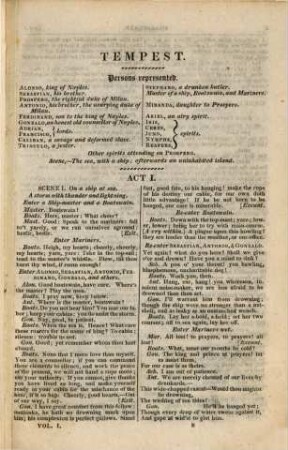 The dramatic works of Shakspeare : complete in three volumes, 1