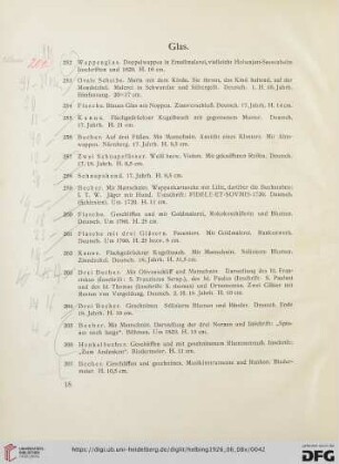 Glas (Nr. 252-270)