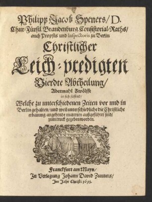 4: Zwölff Christliche Leichpredigten
