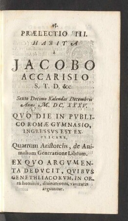 Praelectio III.