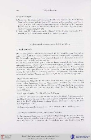 Mathematisch-naturwissenschaftliche Klasse