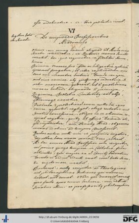 [fol. 26] De recipiendis professoribus academicis
