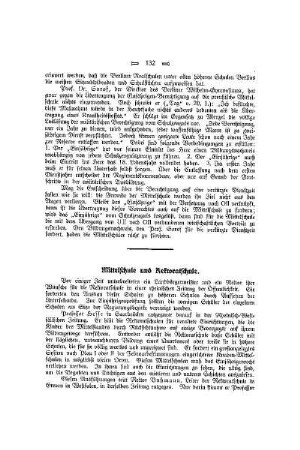 Mittelschule und Rektoratschule