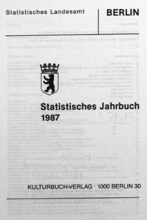 1987: Statistisches Jahrbuch