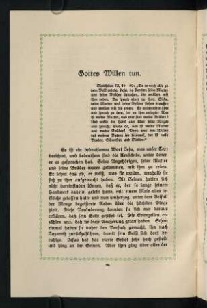86-93, Gottes Willen tun