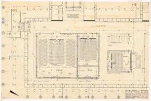 Physikalische Institute der Universität Köln: Hörsaal Grundriss EG, 1:100