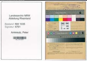 Entnazifizierung Peter Amkreutz , geb. 15.08.1899 (Ingenieur)