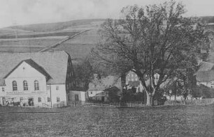 Postkartenansicht von Gelenau Erzgebirge : Postkartenansicht von Gelenau Erzgebirge. Lehngericht mit Gerichtseiche