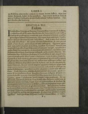 Epistola XLI. - L.
