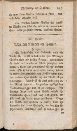XII. Kapitel. Von den Feinden der Tauben