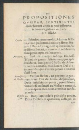 Propositiones Quaedam, Continentes ordine summam Veteris ac Novi Testamenti ...