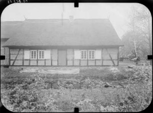 Lübbenau-Lehde, Dorfstraße 3. Freilandmuseum. Doppelwohnstallhaus (umgesetzt aus Kittlitz). Feldseite