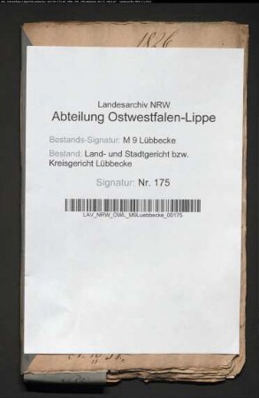 Erblasser: Blase, Hartwig Heinrich; Erblasser: Blase, Catharine Louise, geb. Lange: