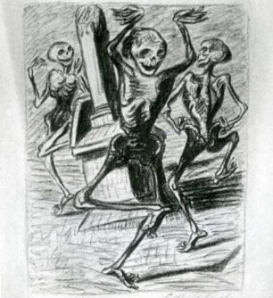 Ernst Barlach, Der Totentanz 2, aus: Goethe. Ausgewählte Gedichte, 1924
