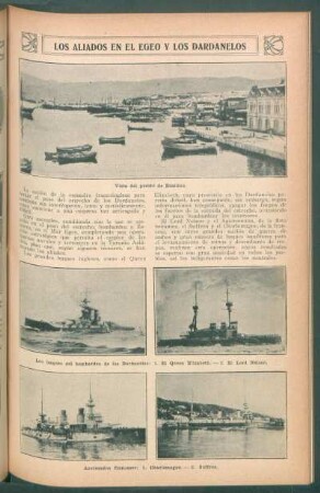 Los aliados en el Egeo y los Dardanelos