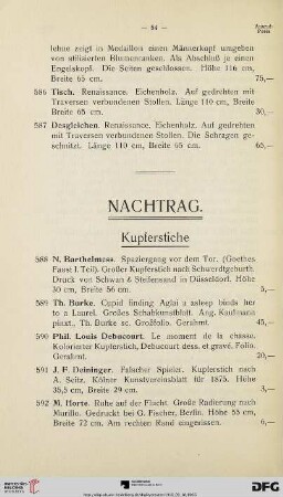 Nachtrag (Nr. 588-625)