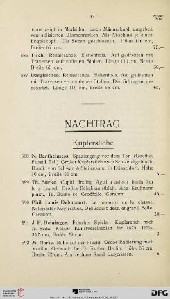Nachtrag (Nr. 588-625)