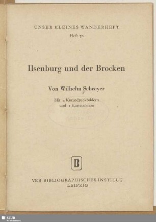 Ilsenburg und der Brocken