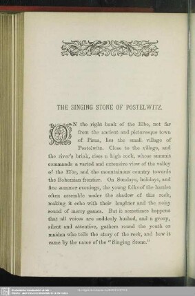 The Singing Stone of Postelwitz
