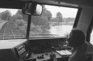 Malente: DB Strecke 145, Streckenfoto mit Seen, bei Malente-Gremsmühlen