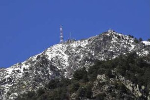 Andorra la Vella - Sendeanlagen : Die Sendeanlagen von Radio Andorra. Aufgenommen im Geschäftszentrum der Hauptstadt Andorra la Vella am 17. April 2012