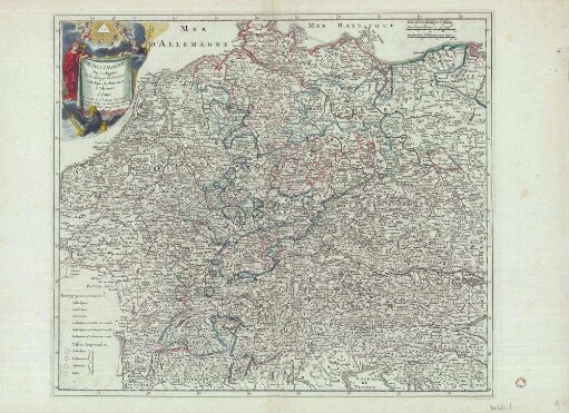 L 'Allemagne par Religions Où l'on distingue les Provinces Catholiques Luthériennes et Calvinistes : Avec privilége de sa Majesté