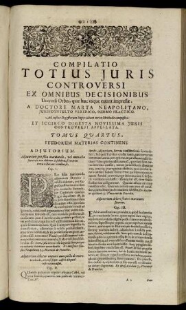 Adjutorium. - Annona.