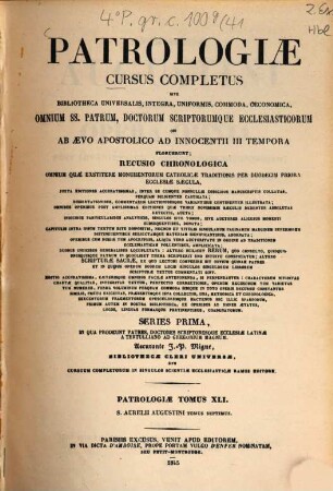 Sancti Aurelii Augustini, Hipponensis episcopi, opera omnia, 7