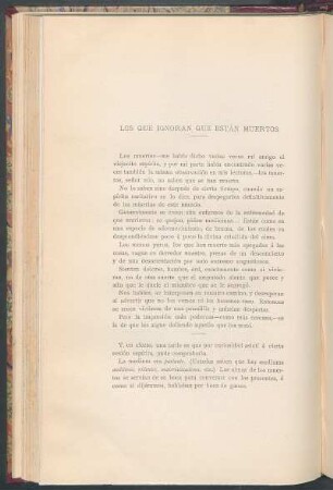 Los que ignoran que están muertos