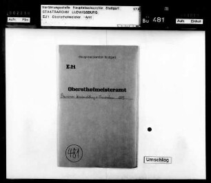 Wiederanstellung von Pensionären: Wiederanstellung von bei der Hoforganisation überzählig gewordenen Dienern (Oberknecht Wittmann)