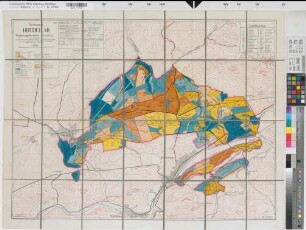 Wirtschafts-Karte des Preuß. Forstamtes Bredelar Bl. 1, Waldzustand 1.10.1939, Handstück des Forstinspektionsbeamten