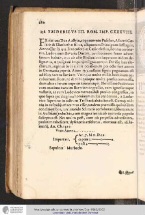 138. Fridericus III. Rom. Imp. CXXXVIII.