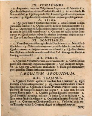 Quaestiones historicae de imperatoribus ethnicis, ab Octaviano Augusto usque ad Constantinum Magnum