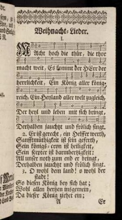 1-12, Weihnacht-Lieder