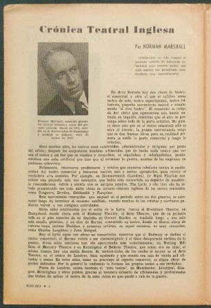 Crónica teatral inglesa