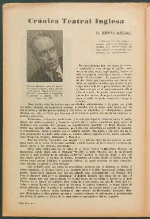 Crónica teatral inglesa