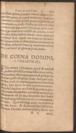 De Coena Domini ...
