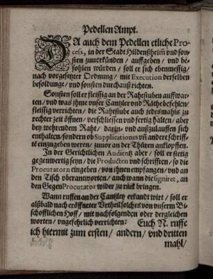 Pedellen Ampt